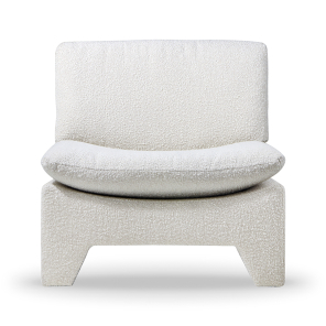 HKliving Sessel RETRO Lounge Boucle creme