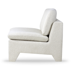 HKliving Sessel RETRO Lounge Boucle creme