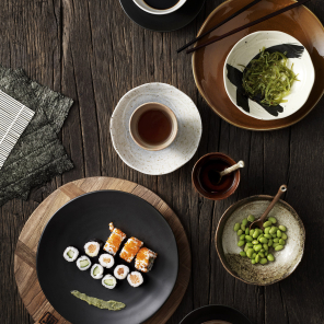HKLiving Teller Dinner Plate KYOTO japanese ceramic...