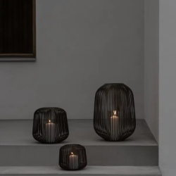 Blomus Laterne LITO M schwarz | Ø 28x27 cm