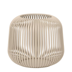 Blomus Laterne LITO S beige nomad | Ø 20x17 cm