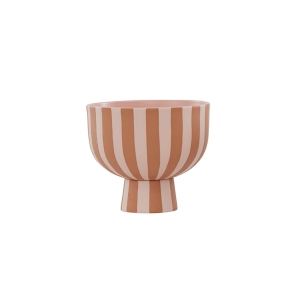 OYOY Schale Bowl TOPPU L mit Fuß rosa caramel...