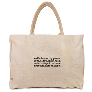 a good smile Shopping Bag Canvas Maxi POSITIVE VIBES...