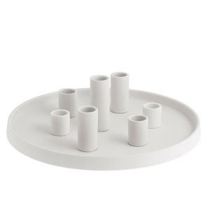 Storefactory Kerzenhalter LINGSBERG rund weiß