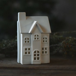 Storefactory Dekohaus BYN Nr 2 weiß | 10x9x14 cm