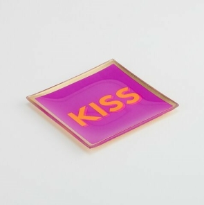 Glasteller KISS S 10x10cm GiftCompany