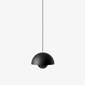 &Tradition Pendelleuchte FLOWERPOT VP1 schwarz matt