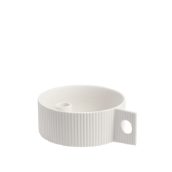 Storefactory Kerzenhalter LIDABY S weiß | Ø 19x6 cm