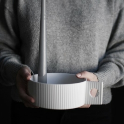 Storefactory Kerzenhalter LIDABY S weiß | Ø 19x6 cm