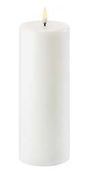 Uyuni Lighting LED Stumpenkerze NORDIC WHITE weiß Ø8x20cm