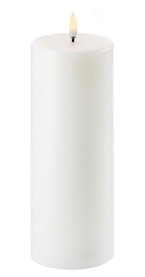 Uyuni Lighting LED Stumpenkerze NORDIC WHITE weiß Ø8x20cm