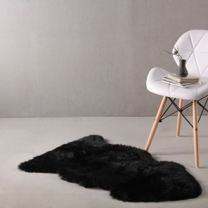 Fibre by Auskin Schaffell BLACK schwarz 95cm