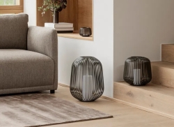 Blomus Laterne LITO L steel dunkelgrau | Ø 33x45 cm