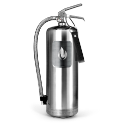 Nordic Flame Feuerlöscher STEEL EDITION silber 6kg