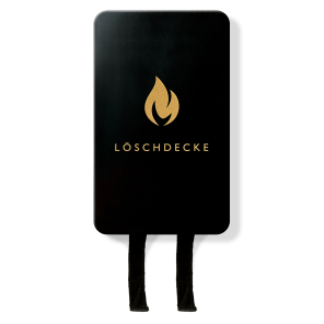 Löschdecke BLACK GOLD schwarz 120x120cm Nordic Flame