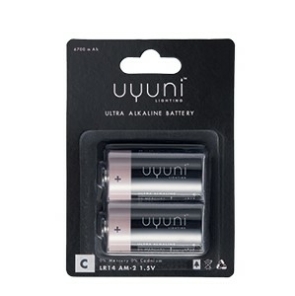 C Batterien 2er Pack für LED Kerzen UYUNI Lighting