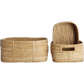 House Doctor Korb 3er Set CHAKA L natur