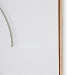 HKliving Bild RELIEF Art Frame weiß