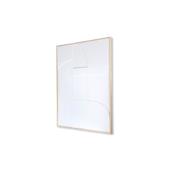 HKliving Bild RELIEF Art Frame weiß