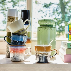 HKliving Becher PEGASUS AMERICANO Mugs 70´s bunt...