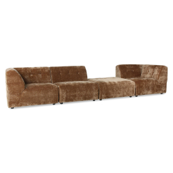 HKliving Couch Vint HOCKER altgold