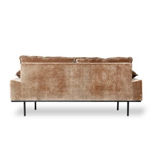 HKliving Sofa RETRO 2-Sitzer Cordsamt altgold