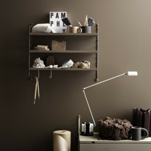String Furniture Regal POCKET METALL taupe 