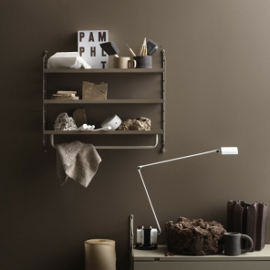 String Furniture Regal POCKET METALL taupe 