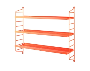 String Furniture Regal POCKET METALL neon orange