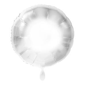 Ballon RUND silber Folienballon