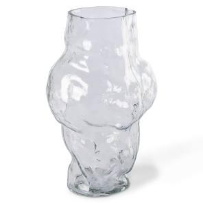 HKliving Vase CLOUD HIGH Glas klar | 23x20x36cm