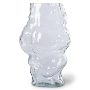 HKLiving Vase CLOUD HIGH Glas klar