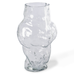 HKliving Vase CLOUD HIGH Glas klar | 23x20x36cm