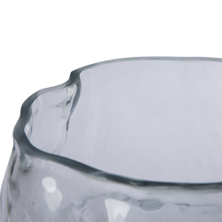HKliving Vase CLOUD HIGH Glas klar | 23x20x36cm