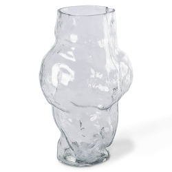 HKLiving Vase CLOUD HIGH Glas klar