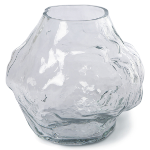 HKLiving Vase CLOUD LOW Glas klar