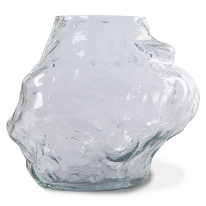 HKliving Vase CLOUD LOW Glas klar
