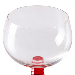 HKliving Glas SWIRL LOW Weinglas red