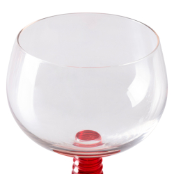 HKliving Glas SWIRL LOW Weinglas red | 12x10x10cm