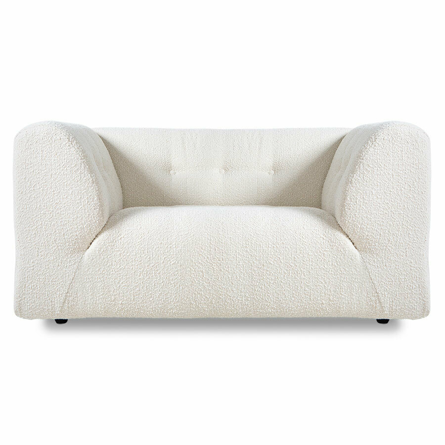 HKliving Couch Vint LOVESEAT boucle cream