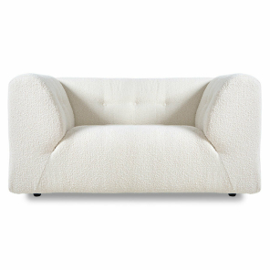 HKliving Couch Vint LOVESEAT boucle cream