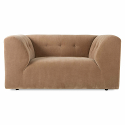 HKLiving Couch Vint LOVESEAT Cord braun