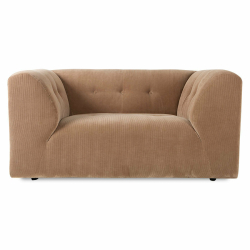 HKliving Couch Vint LOVESEAT Cord braun