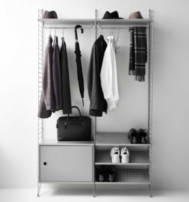 String Furniture Garderobe S mit Schrank