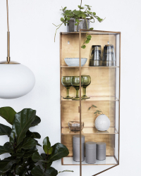 House Doctor Schrank GLASS messing | 35x80x15cm