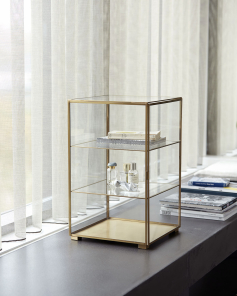 House Doctor Schrank GLASS messing | 35x56,5x35cm