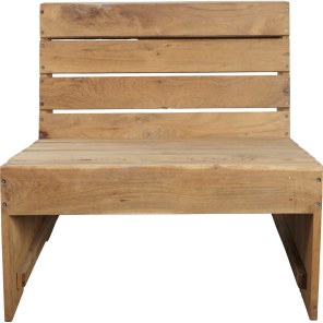 House Doctor Lounge-Sessel WOODIE natur