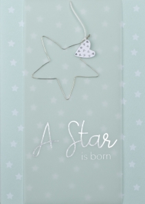 Räder Drahtkarte A STAR IS BORN Papier...