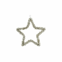 House Doctor Ornament JOY STAR Silber oxidiert Ø21cm