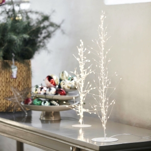 House Doctor Weihnachtsbaum GLOW mit LED weiß Draht Ø12x60cm